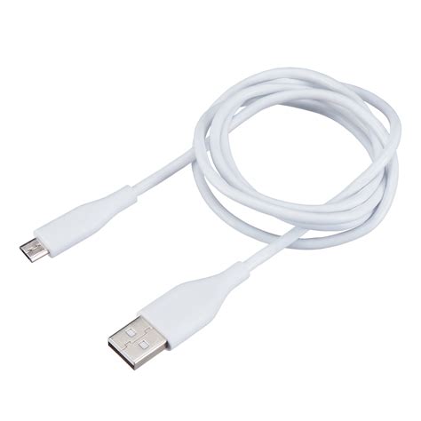 Onn 3' Micro USB Charging Cable, White - Walmart.com