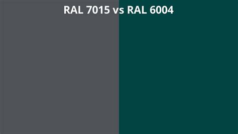 RAL 7015 vs 6004 | RAL colour chart UK