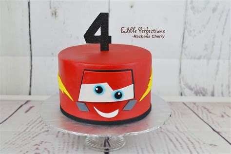 Lightning Mcqueen cake - Edible Perfections