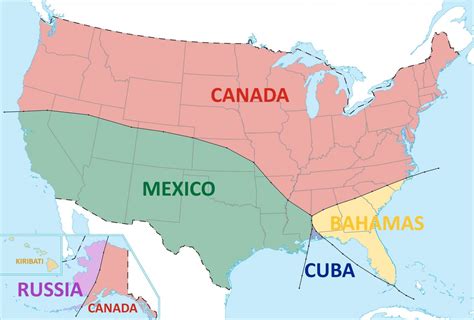 Map Of Usa With State Borders And Names - United States Map