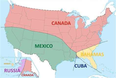 Map Of Usa With State Borders And Names - United States Map