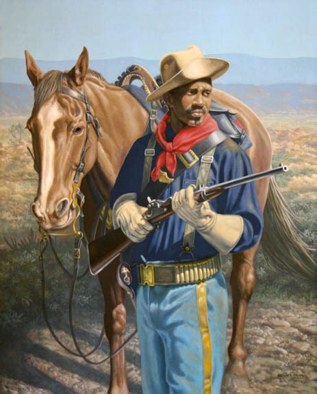 Buffalo Soldier with Horse ∙ Paintings ∙ R. MICHELSON GALLERIES