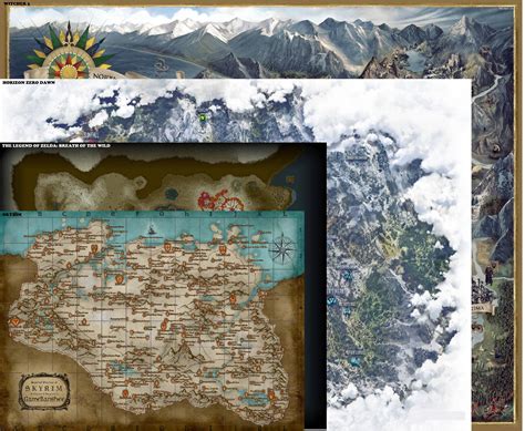 Map Comparison: Witcher 3, Horizon Zero Dawn, Breath of the Wild and ...