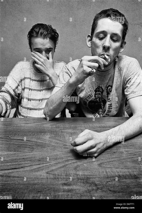 Shane Macgowan and Spider Stacy of the Pogues just prior to the Stock ...