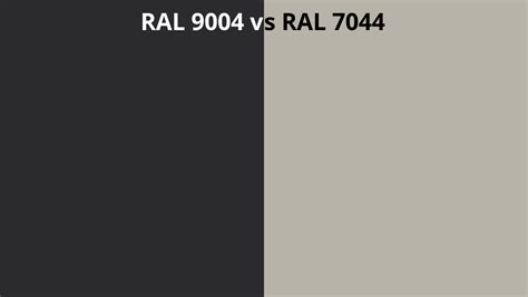 RAL 9004 vs 7044 | RAL colour chart UK