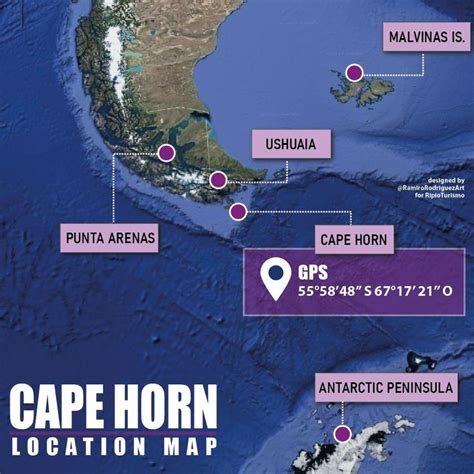 Cape Horn Map | Antarctica cruise, Visit argentina, Map