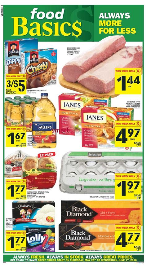 Food Basics Flyer May 26 to June 1