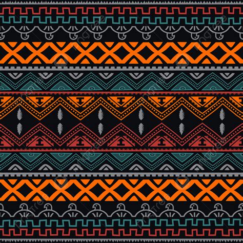 Tribal Patterns Colorful Wallpaper