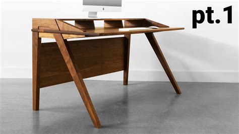 How To Build A Desk | Mid Century Modern Desk Build Part 1. - The Base ...