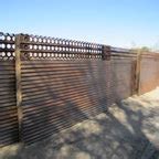 Corrugated metal fence (Palm Springs Style)