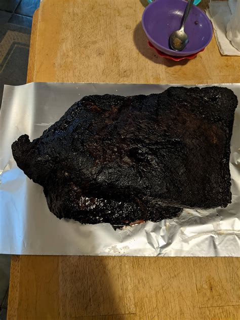 My brisket after an 11 hour smoke : smoking