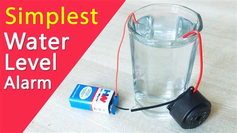 Simplest water level Alarm - How to make Full tank indicator alarm - YouTube
