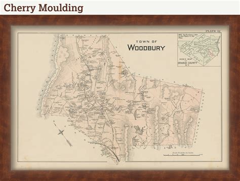 WOODBURY, New York 1903 Map - Replica or Genuine Original