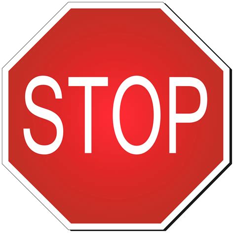 Stop Road Sign PNG Clipart - Best WEB Clipart