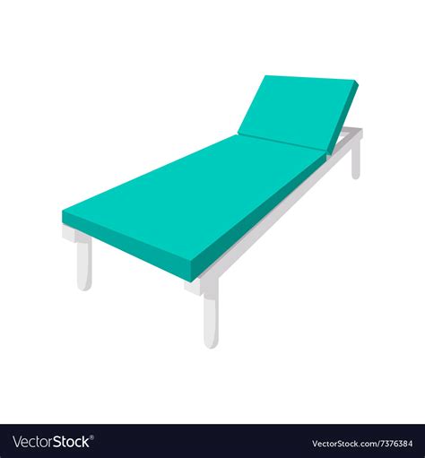 Hospital bed cartoon icon Royalty Free Vector Image