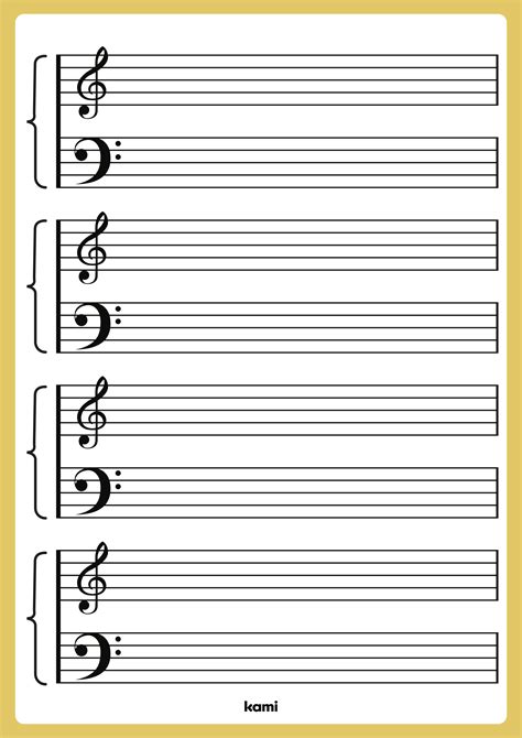 Music Notes Template for Teachers | Perfect for grades 10th, 11th, 12th ...