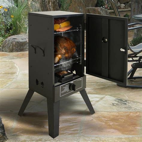 Gas Smoker Grill LP Propane Vertical Outdoor BBQ