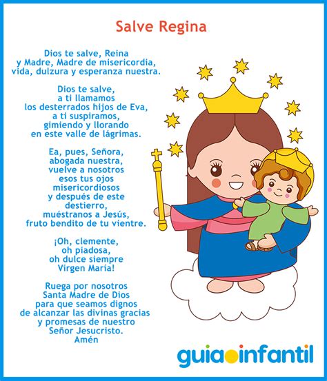 La Oracion Salve Regina Dios Te Salve Reina Y Madre De Misericordia ...