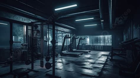 Dark Gym With Equipments Background, Cool Gym Pictures, Cool Powerpoint ...