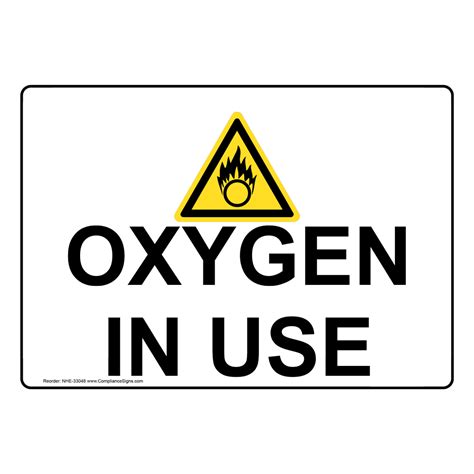 Oxygen In Use Sign Printable - prntbl.concejomunicipaldechinu.gov.co