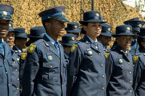 Closeup of Several South African Police Officers Editorial Stock Photo - Image of traffic ...