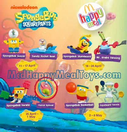 Happy Meal Toys Collection Fan Site: SpongeBob Squarepants Toys