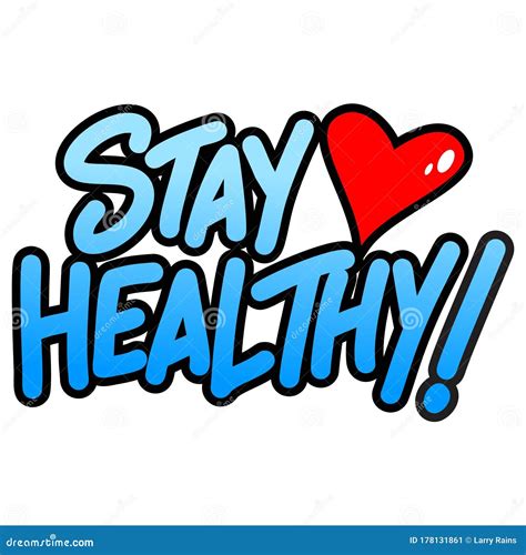 Stay Healthy stock vector. Illustration of stay, medical - 178131861