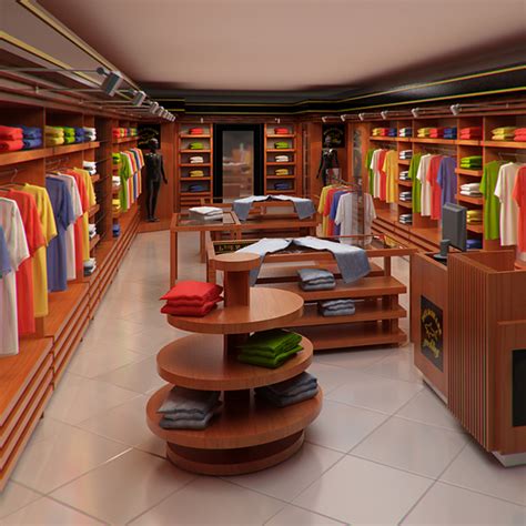 Clothing Store interior for Men and Women (Render 3D Model - FlatPyramid