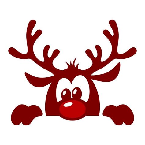 Cute Christmas Reindeer Cuttable Design | Christmas stencils, Christmas svg, Cricut christmas ideas