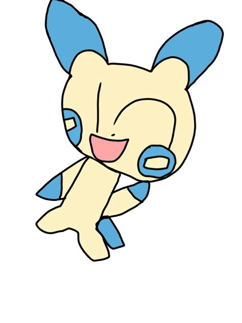 Pokemon of the day #6 minun by Deepoftheweb on DeviantArt