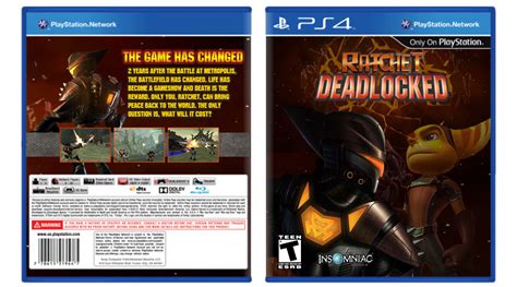 Viewing full size Ratchet Deadlocked: PS4 box cover