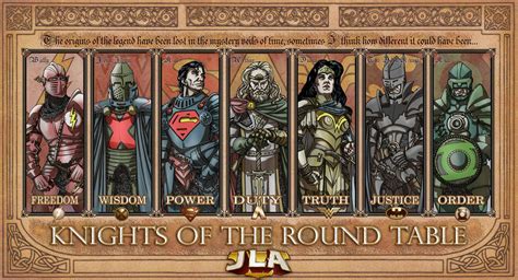 Knights of the Round Table, JLA style. : wallpaper