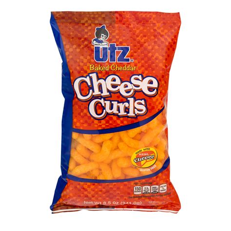 Utz Cheddar Cheese Curl 8.5 oz - Walmart.com - Walmart.com