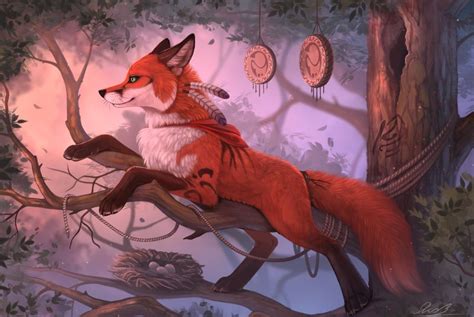 Pin by Josef Chose on Animals Art | Fox fantasy, Fox illustration, Fox artwork