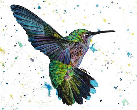 ArtStation - Traditional Colour Pencil Hummingbird