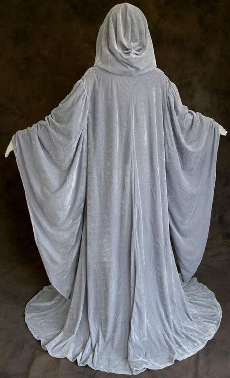 Robe Wizard GRAY avec Hood Sleeves Fashion Costume Lined in | Etsy | Wiccan clothing, Wizard ...