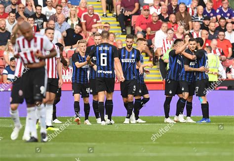 Mauro Icardi Inter Milan Celebrates Teammates Editorial Stock Photo ...