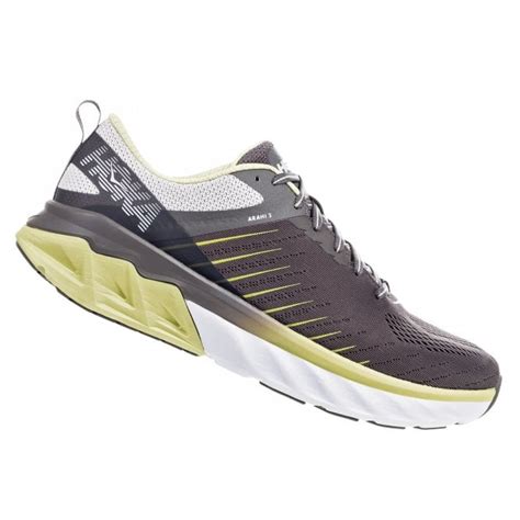 Arahi 3 WIDE Mens HIGH CUSHIONING Road Running Shoes with SUPPORT for OVERPRONATION Charcoal ...