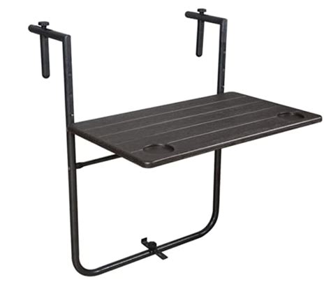 Buy LANNY balcony table Folding Balcony Hanging Table, Portable Balcony Bar Table For Railings ...