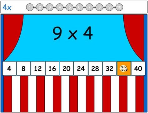 4X Tables Game - Learn the Number Facts - Studyladder Interactive Learning Games