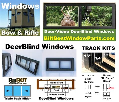 Whitetail Deer Hunters Best Deerblind & Hunt Stand Windows Door Kits, Slider Track Systems | All ...