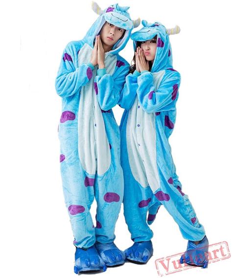 Sullivan Monster Kigurumi Onesies Pajamas Costumes for Women & Men ...