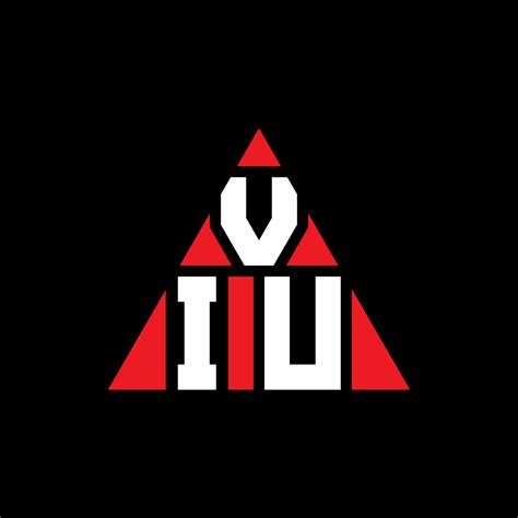 VIU triangle letter logo design with triangle shape. VIU triangle logo design monogram. VIU ...