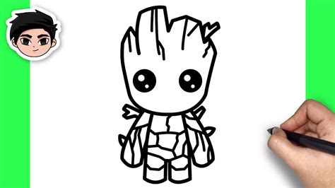 Groot Drawing Easy