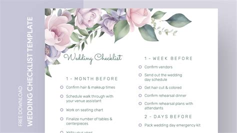 Summer Wedding Checklist Free Google Docs Template - gdoc.io