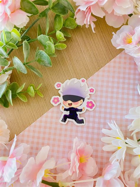 Cute Gojo Vinyl Waterproof Sticker Anime Sticker JJK Anime - Etsy