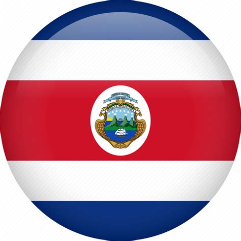 Circle, costa rica, country, flag, national, nation icon - Download on ...