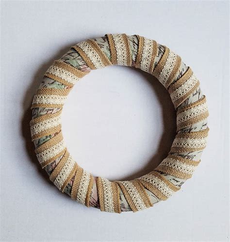 Burlap and Ribbon Wreath – Wonderful Creations Blog