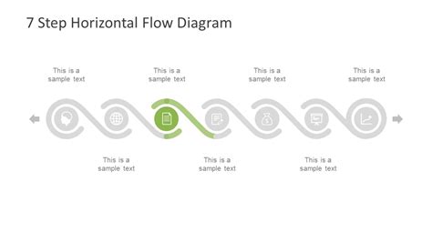7 Step Horizontal Flow Diagram for PowerPoint - SlideModel