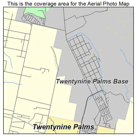 Aerial Photography Map of Twentynine Palms Base, CA California